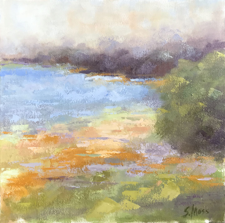 white rock lake painting